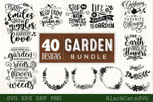 Gardening SVG bundle 40 designs Garden  SVG bundle