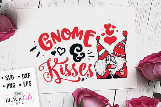 Gnome and kisses SVG