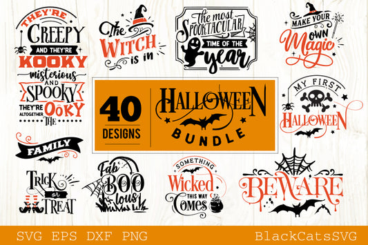 Halloween bundle 40 SVG files vol 2