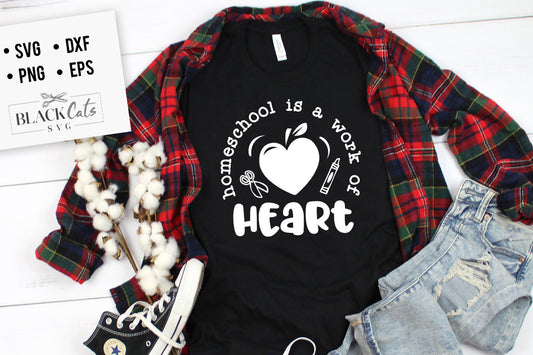 Homeschool is a work of heart SVG