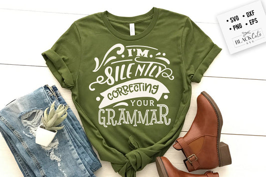 I'm silently correcting you grammar SVG