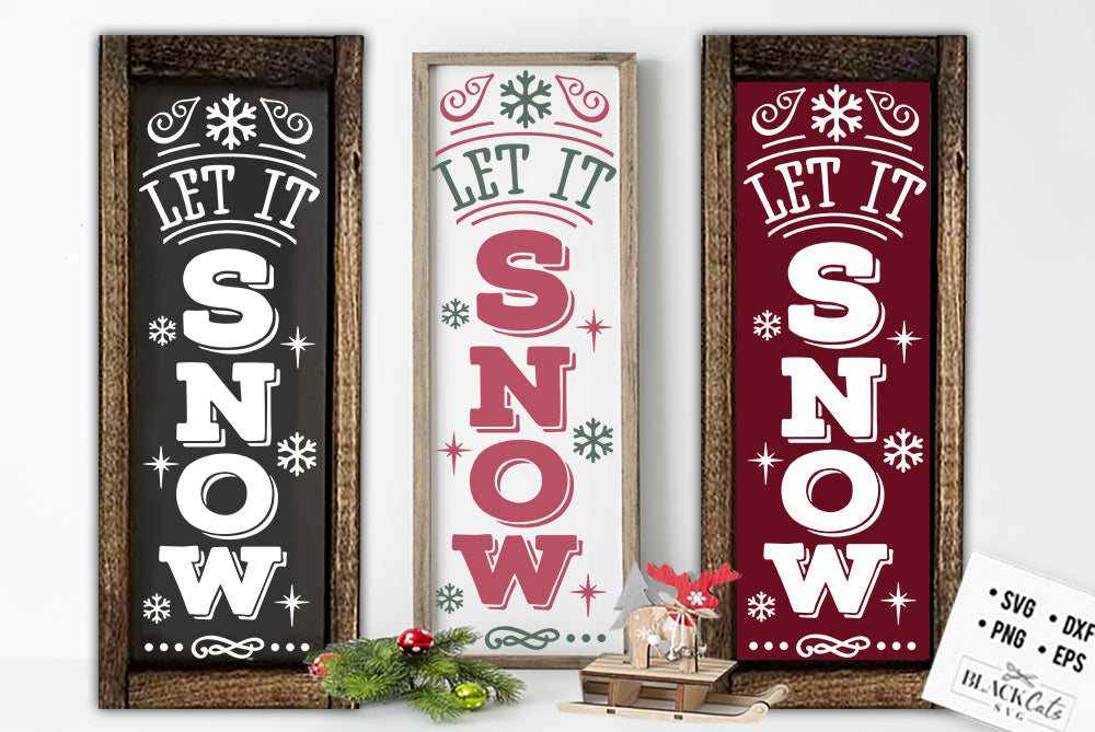 Let it snow SVG – BlackCatsSVG