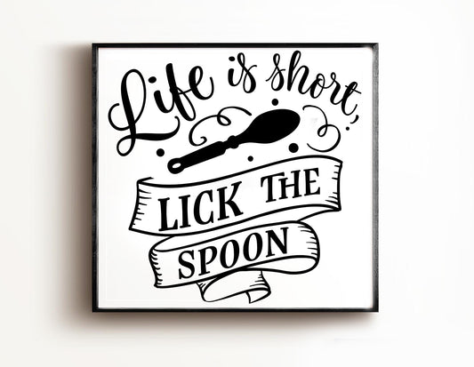 Life is short lick SVG