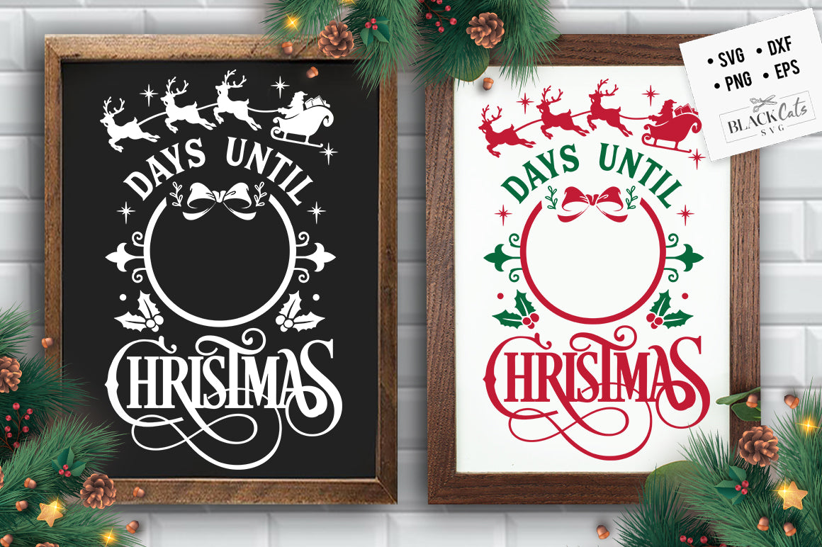 Days until Christmas countdown SVG FREE Christmas SVG