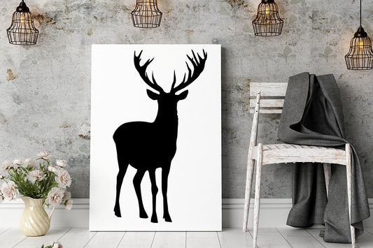 Deers set and antlers SVG