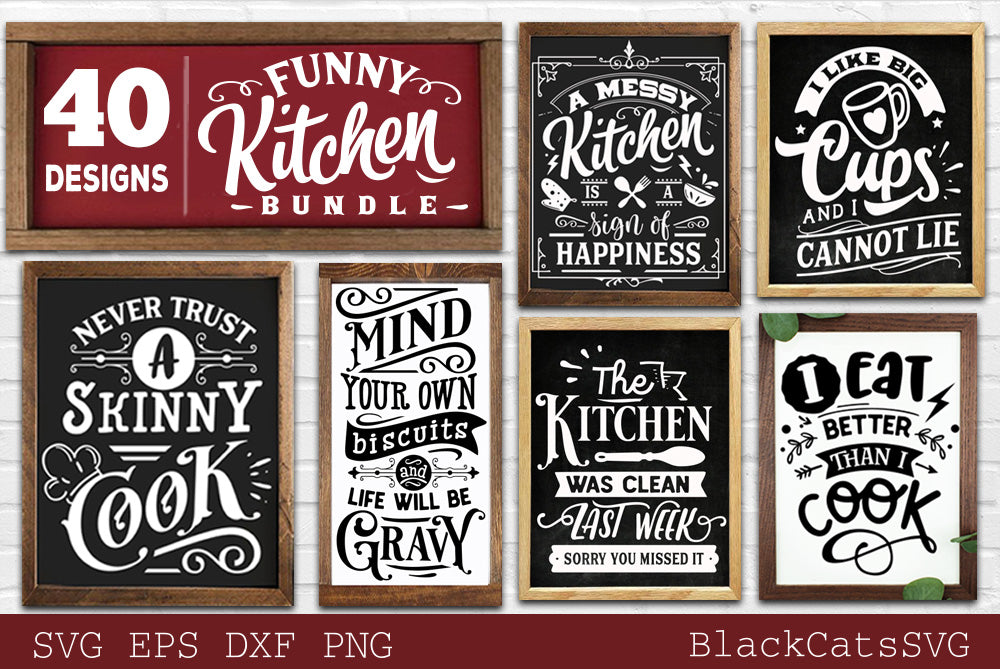 Funny Kitchen Bundle SVG 40 designs vol 1