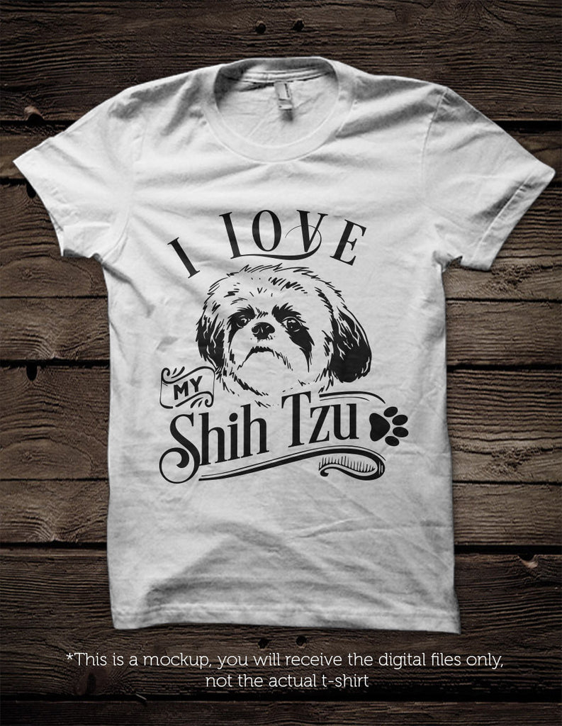 i love my shih tzu shirt