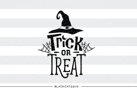 Trick or Treat  - SVG file Cutting File Clipart in Svg, Eps, Dxf, Png for Cricut & Silhouette -Trick or treat  Halloween SVG - BlackCatsSVG