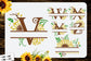 Sunflower split font monogram SVG