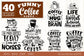 Funny Coffee Bundle SVG 40 designs