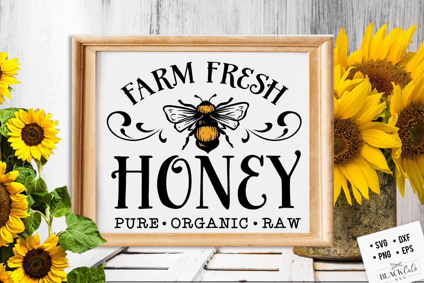 Farm fresh honey svg, Bee svg, Sunflower svg, Honey bee svg, Honey svg, Bee quotes svg,