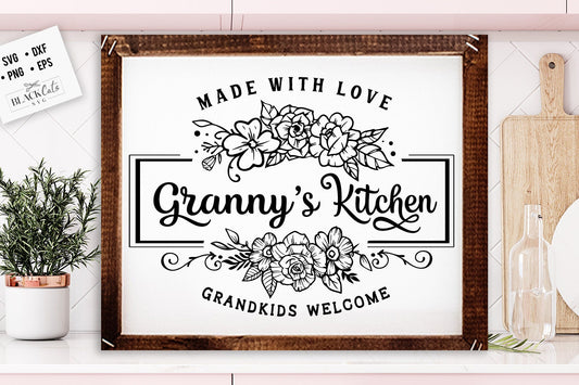 Granny's kitchen svg, Grandma's kitchen SVG, nana's kitchen svg, Kitchen svg, Funny kitchen svg, Pot Holder Svg, Kitchen svg