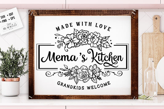 Mema's kitchen svg, Grandma's kitchen SVG, nana's kitchen svg, Kitchen svg, Pot Holder Svg, Kitchen svg