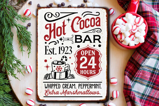 Hot cocoa bar svg, Hot cocoa svg,  Old fashioned hot cocoa svg, Vintage hot cocoa svg, Vintage Christmas svg, served here svg, farmhouse