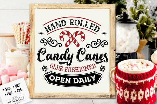 Hand rolled Candy canes svg,  Candy canes poster svg, Farmhouse Christmas svg,  Farmhouse candy canes svg, Farmhouse Christmas poster svg,