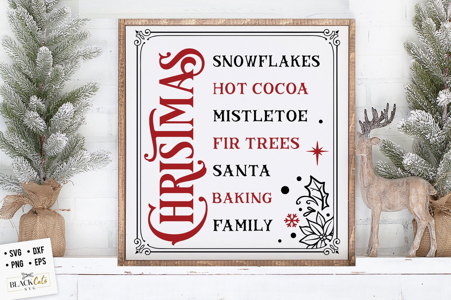 Christmas wall art svg, Christmas subway svg, Christmas words svg, Christmas rules svg, Farmhouse CHristmas svg,Old fashioned Christmas svg,