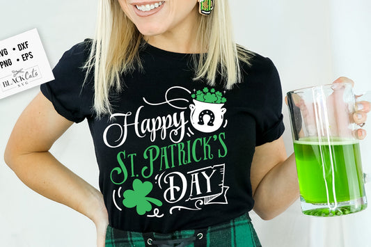 Happy St Patrick's Day svg, St Patrick SVG, St Patricks Day SVG, St Patrick's Day Svg, St Patricks Svg, Shamrock Svg, Clover Svg, Irish svg