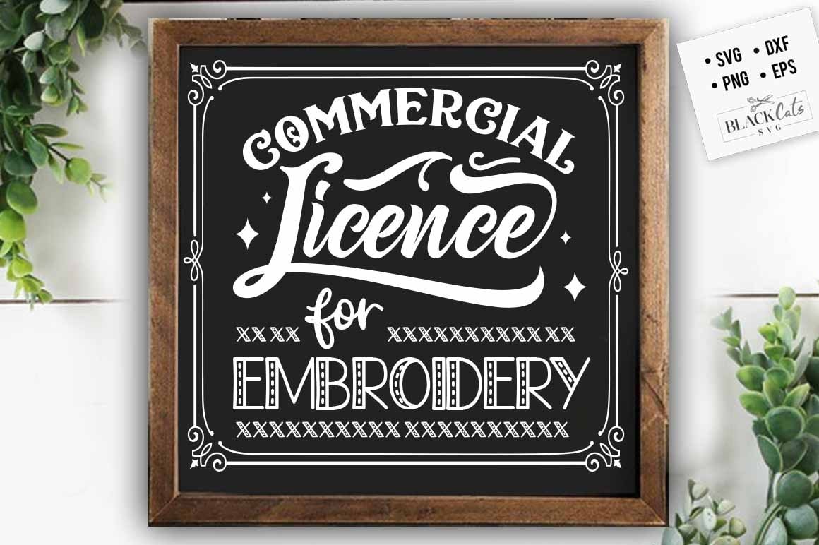 Embroidery commercial license for entire shop