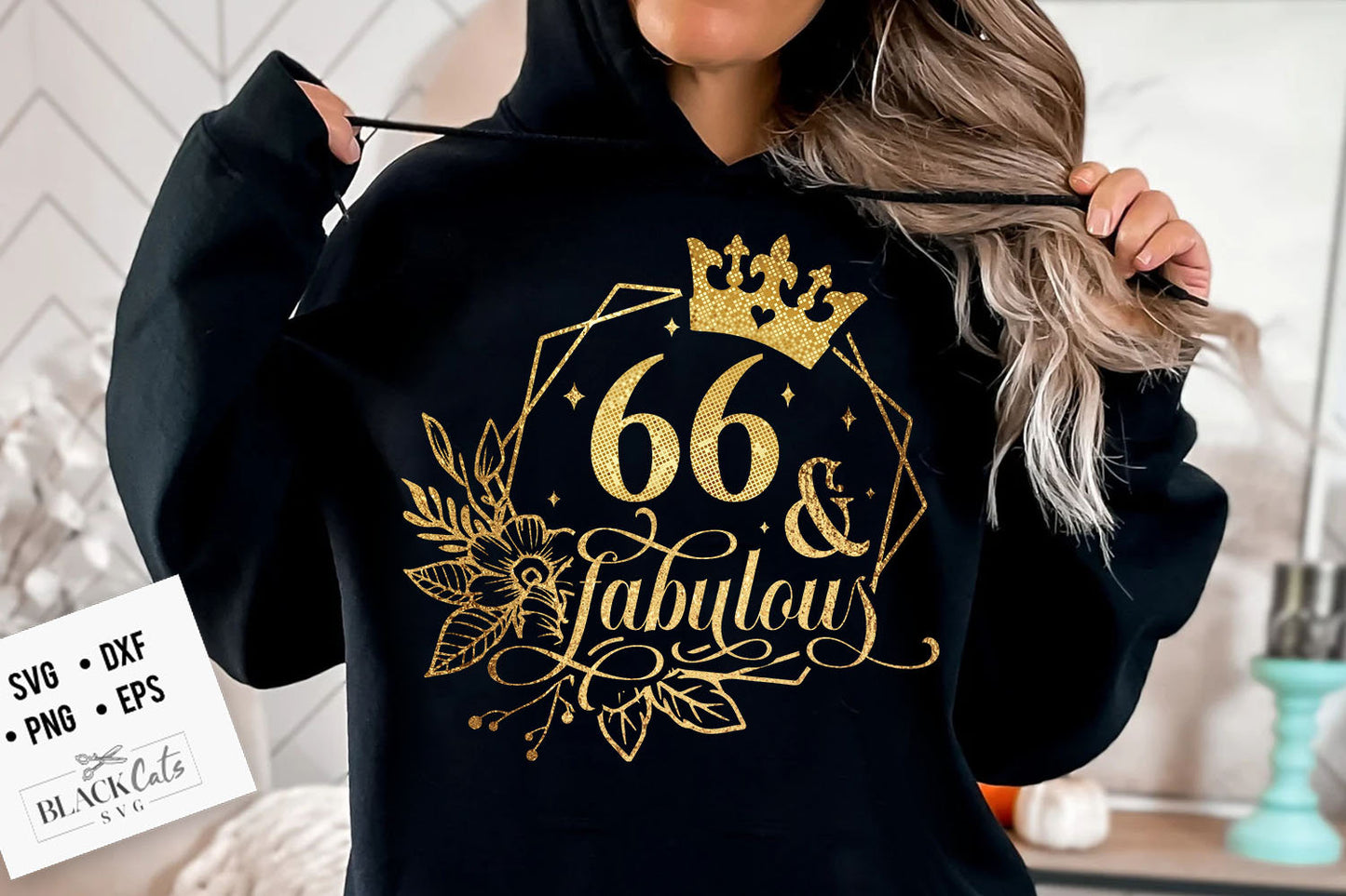 66 and fabulous SVG, 66th Birthday, 66 Fabulous Cut File, 55th Birthday Gift Svg, 66 Golden Birthday PNG