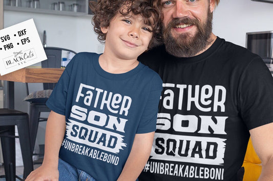 Father son squad svg, Unbreakable bond svg, Father and son svg, Daddy and me svg, Father's Day svg, Funny Dad svg, Birthday Dad svg, Dad svg