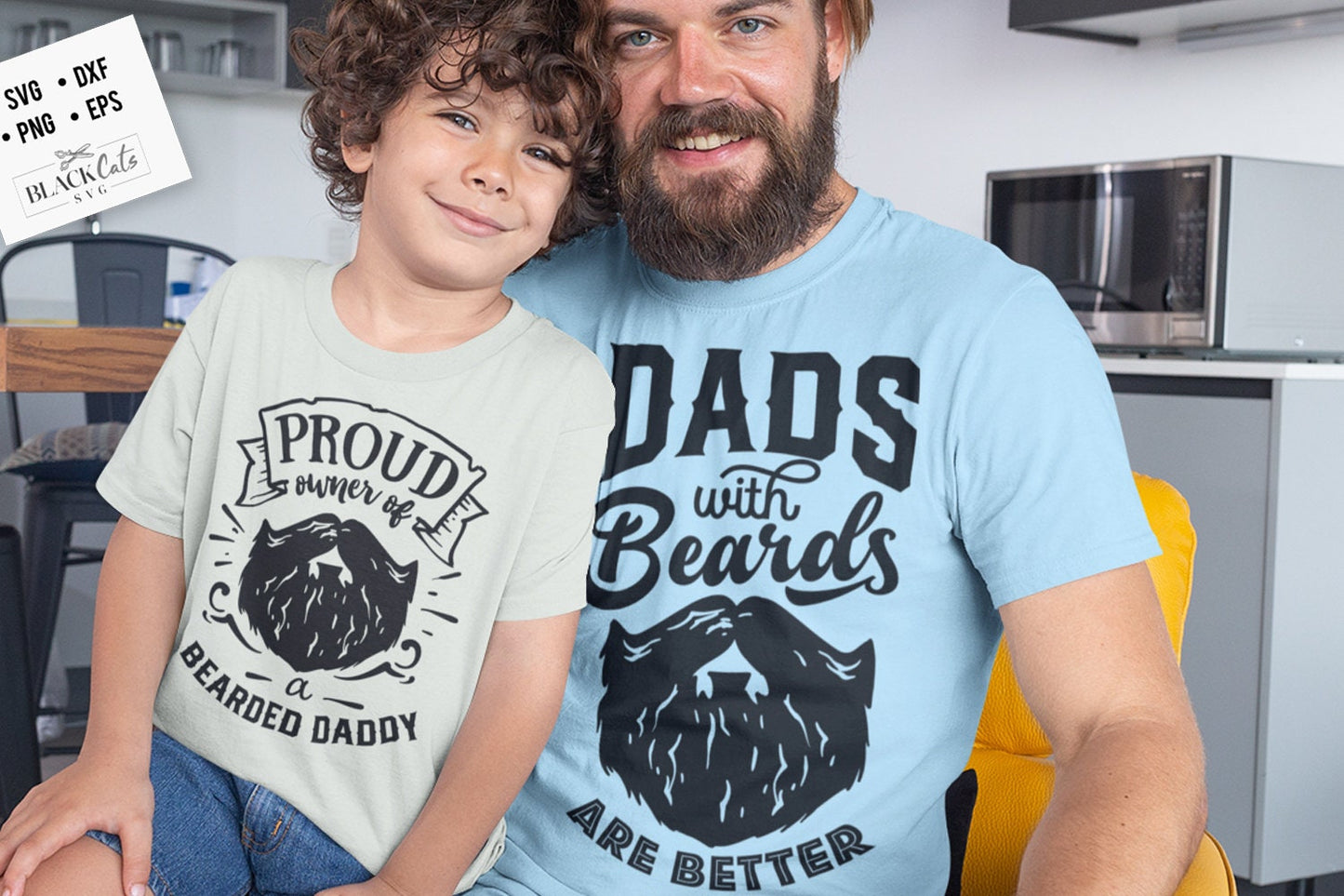 Proud owner of a bearded daddy svg, Dads with beards are cooler svg, Father's Day svg, Funny Dad svg, Birthday Dad svg, Dad svg