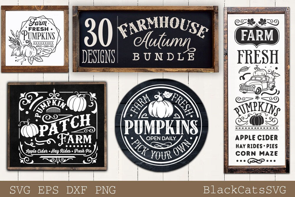 Rustic Fall Bundle svg,Vintage autumn svg, Rustic farmhouse autumn svg, Fall rustic signs svg, Farmhouse autumn bundle svg,