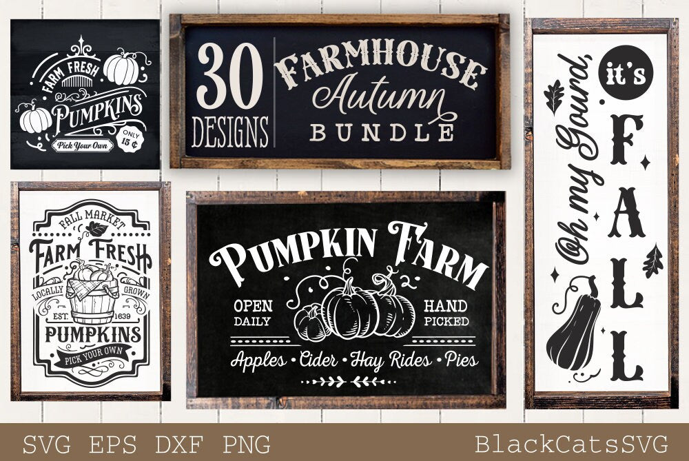 Rustic Fall Bundle svg,Vintage autumn svg, Rustic farmhouse autumn svg, Fall rustic signs svg, Farmhouse autumn bundle svg,