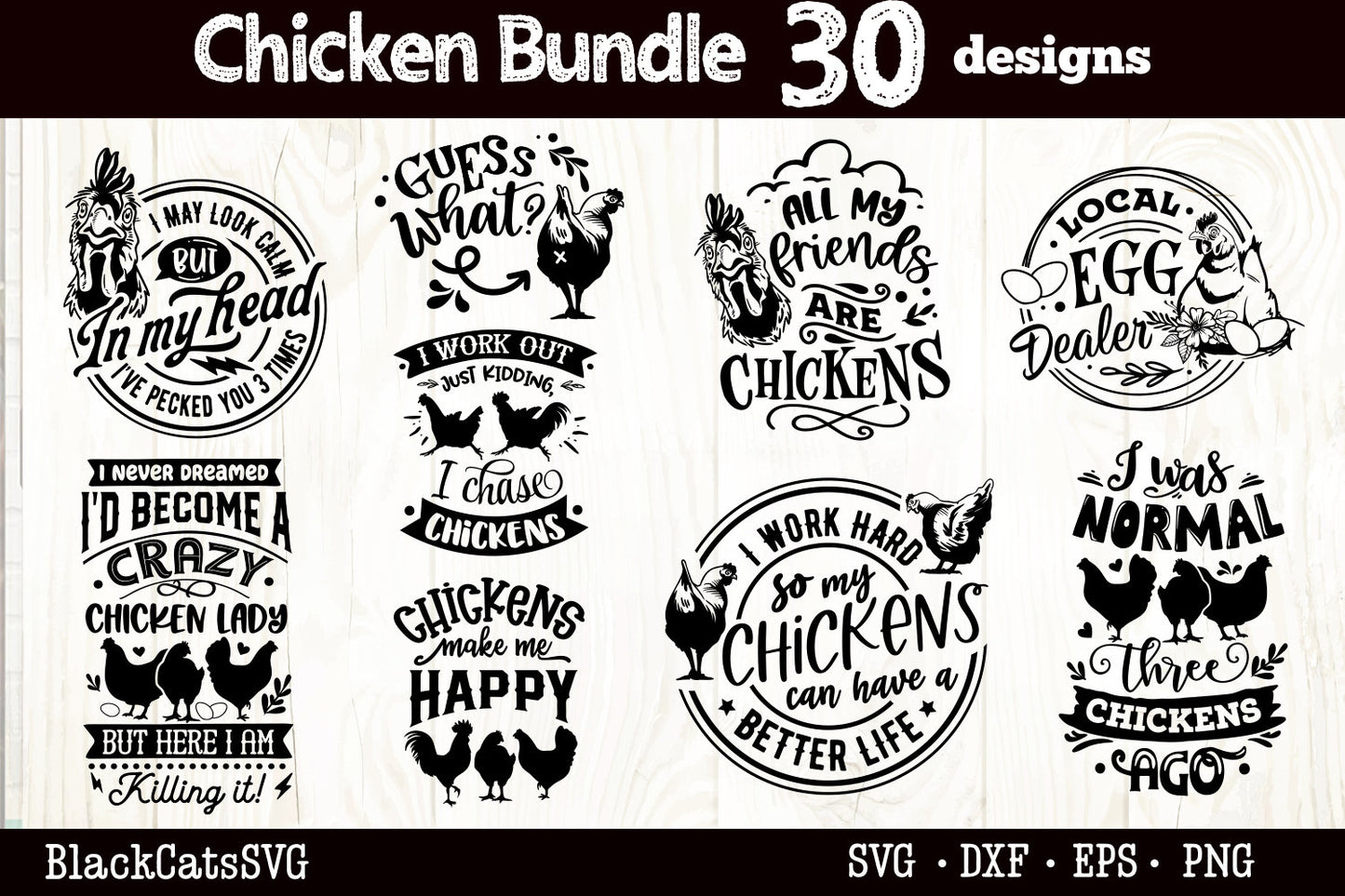 Chicken bundle svg, Chicken svg, Chicken mama svg, Chicken lover svg, Funny chicken svg