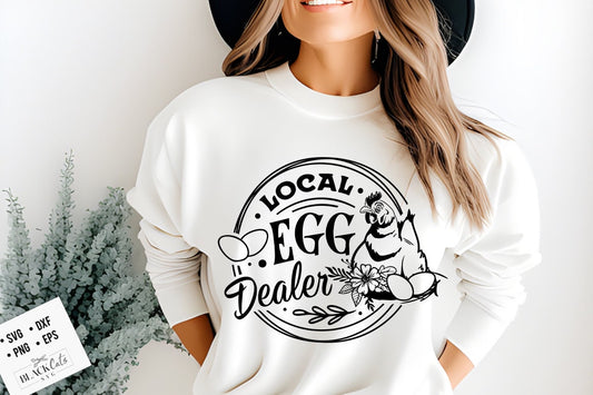 Local egg dealer svg, Egg dealer svg, Support your local egg dealer svg, Funny chickens svg, coop svg, Farmhouse chicken svg