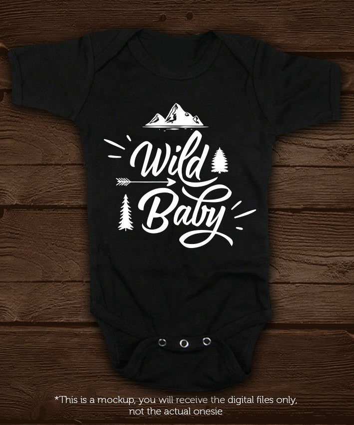 Wild Baby -  SVG file Cutting File Clipart in Svg, Eps, Dxf, Png for Cricut & Silhouette - BlackCatsSVG