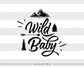 Wild Baby -  SVG file Cutting File Clipart in Svg, Eps, Dxf, Png for Cricut & Silhouette - BlackCatsSVG