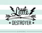 Little destroyer SVG file Cutting File Clipart in Svg, Eps, Dxf, Png for Cricut & Silhouette Tiny destroyer svg - BlackCatsSVG