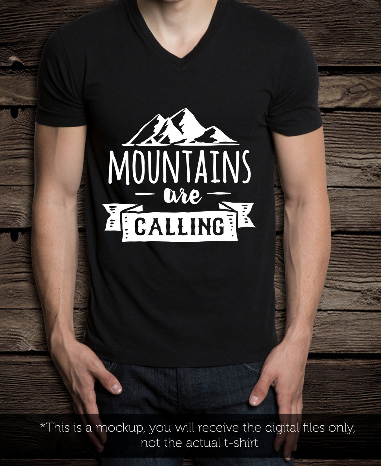 Mountains are calling -  SVG file Cutting File Clipart in Svg, Eps, Dxf, Png for Cricut & Silhouette - BlackCatsSVG