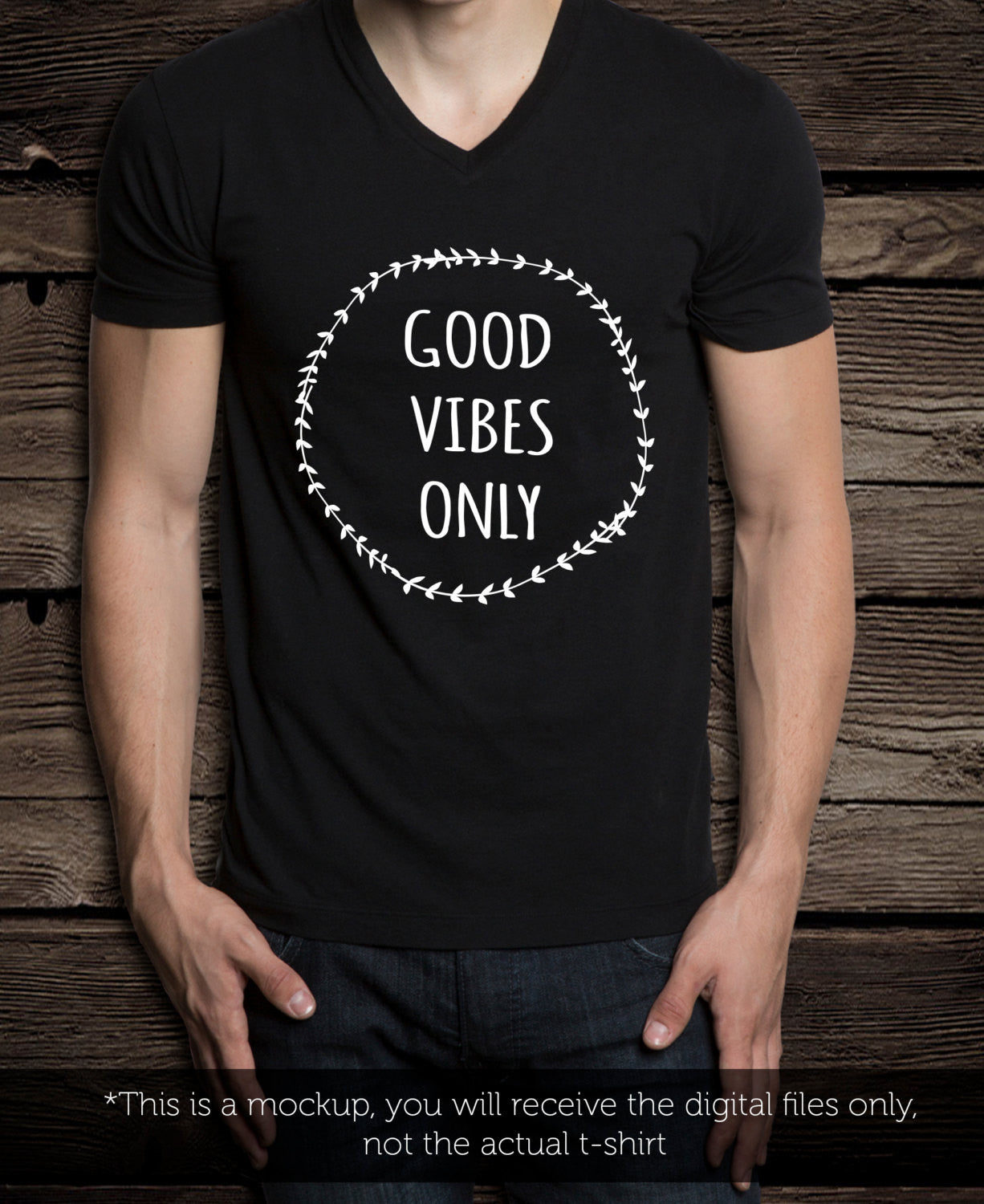 Good vibes only SVG file Cutting File Clipart in Svg, Eps, Dxf, Png for Cricut & Silhouette - BlackCatsSVG