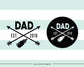 Dad est 2016 SVG file Cutting File Clipart in Svg, Eps, Dxf, Png for Cricut & Silhouette Dad announcement new baby svg - BlackCatsSVG