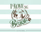 I love my beagle -  SVG file Cutting File Clipart in Svg, Eps, Dxf, Png for Cricut & Silhouette - BlackCatsSVG