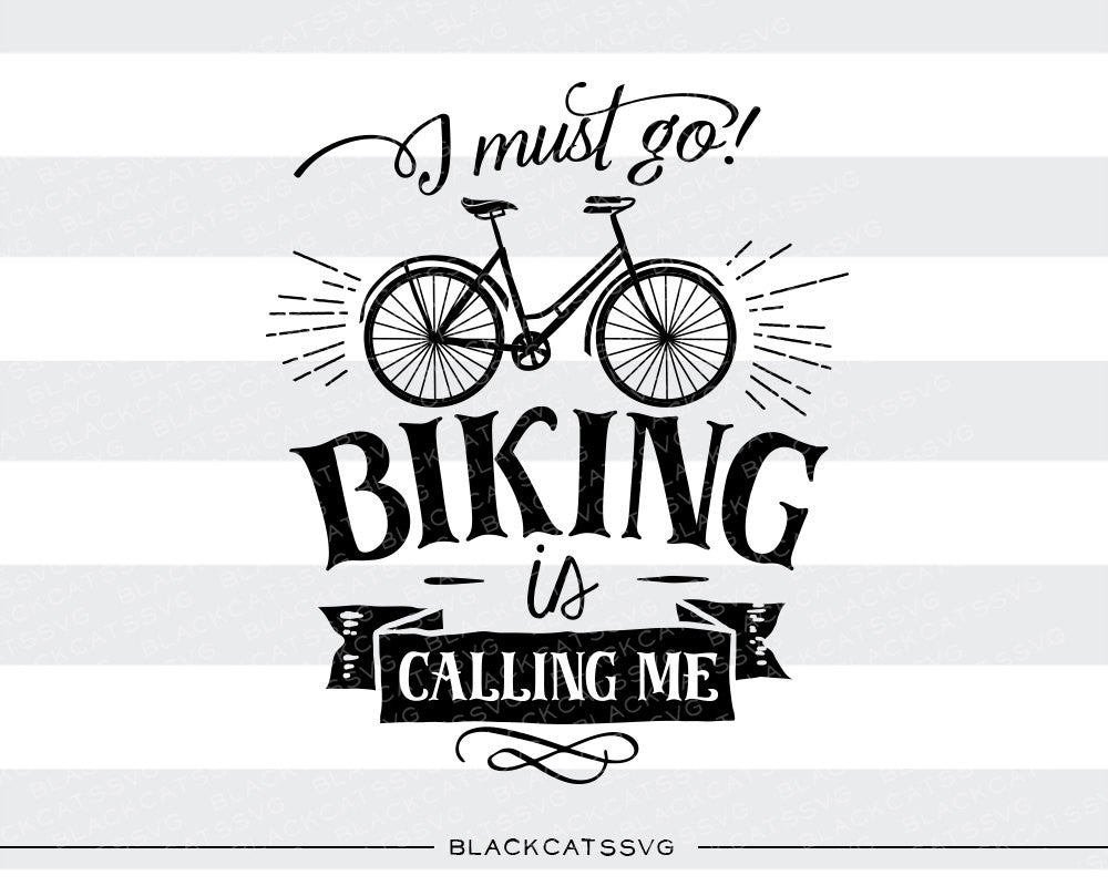 Biking is calling -  SVG file Cutting File Clipart in Svg, Eps, Dxf, Png for Cricut & Silhouette - nature wild arrows svg - BlackCatsSVG