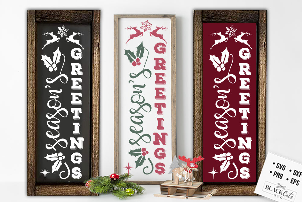 Seasons greetings SVG – BlackCatsSVG